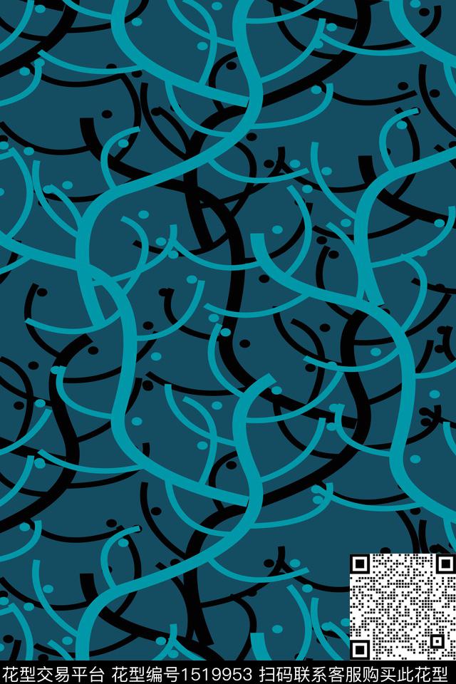 抽象男装户外家居服传统印花华亿平台下载（图片编号: 1519953） - 瓦栏（Walan）