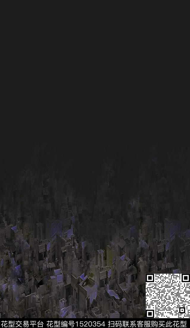 男装建筑抽象男装数码印花华亿平台下载（图片编号: 1520354） - 瓦栏（Walan）