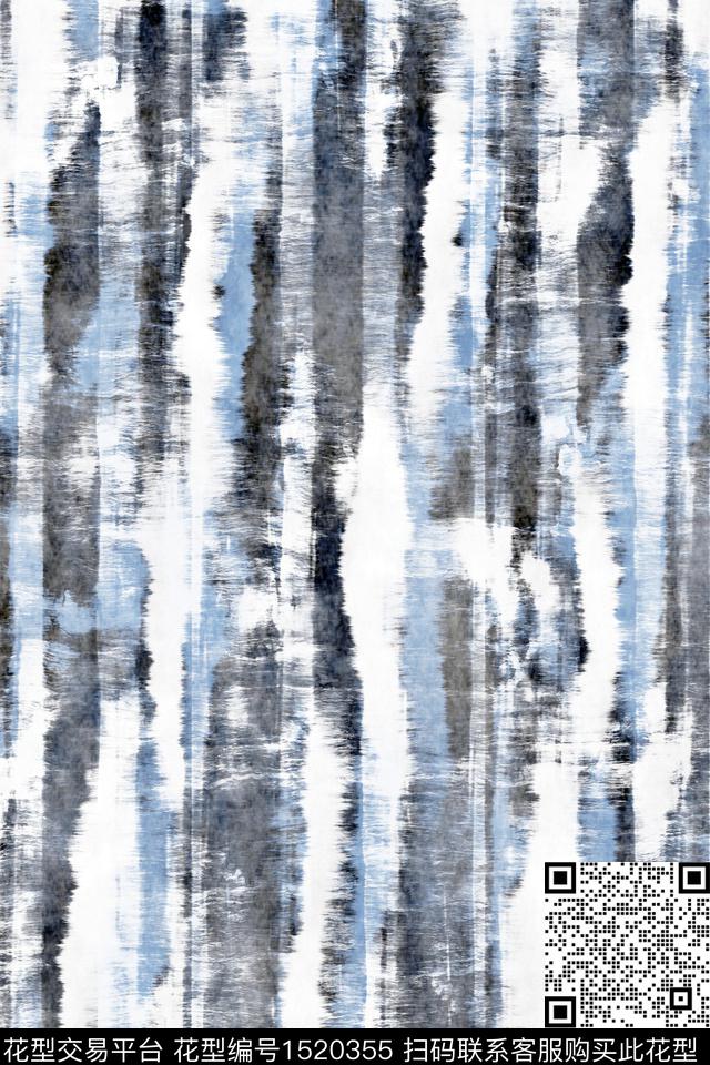 水彩男装条纹数码印花华亿平台下载（图片编号: 1520355） - 瓦栏（Walan）