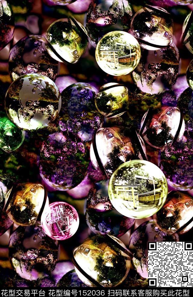 珠宝水晶透明数码印花华亿平台下载（图片编号: 152036） - 瓦栏（Walan）