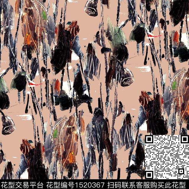 中老年荷花中国风数码印花华亿平台下载（图片编号: 1520367） - 瓦栏（Walan）