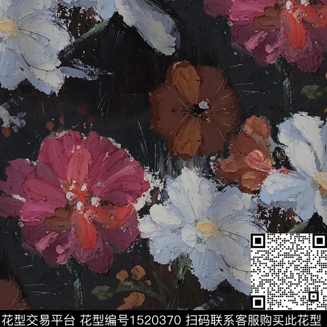 油画华亿平台中老年秋冬华亿平台数码印花华亿平台下载（图片编号: 1520370） - 瓦栏（Walan）