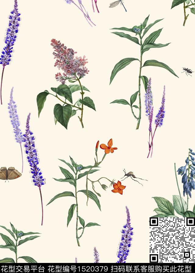 连衣裙女装花卉数码印花华亿平台下载（图片编号: 1520379） - 瓦栏（Walan）