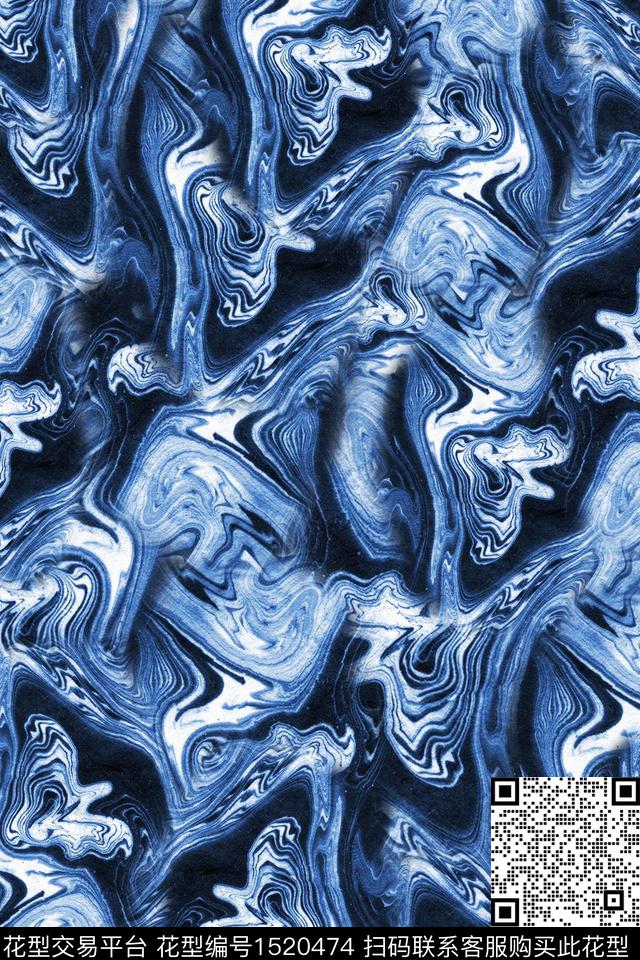 肌理纹理抽象数码印花华亿平台下载（图片编号: 1520474） - 瓦栏（Walan）