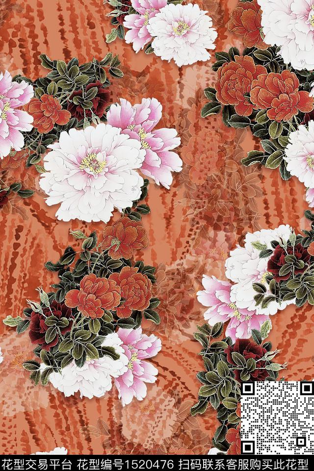 旗袍香云纱中老年数码印花华亿平台下载（图片编号: 1520476） - 瓦栏（Walan）