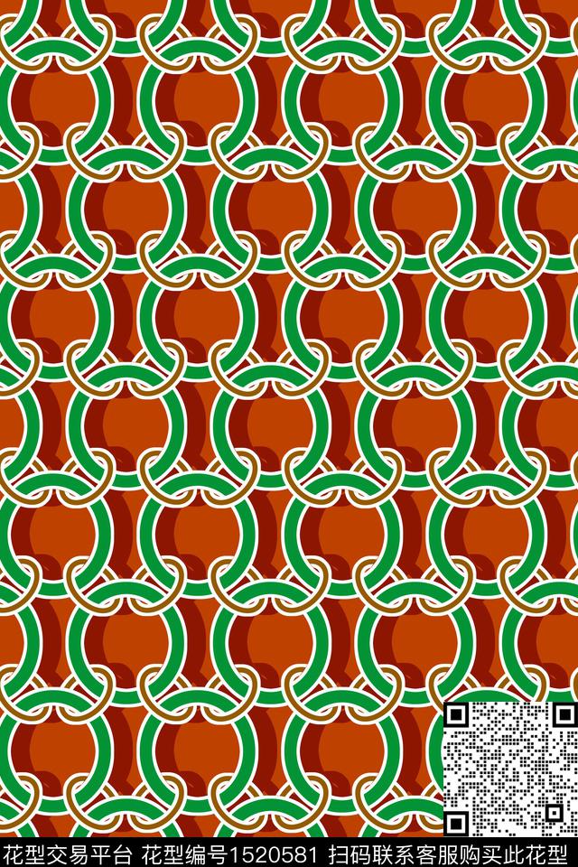 几何女装圆形传统印花华亿平台下载（图片编号: 1520581） - 瓦栏（Walan）