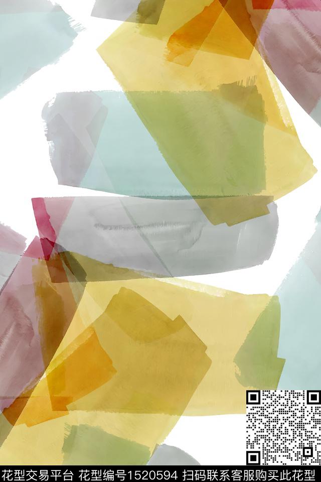 几何肌理大牌风数码印花华亿平台下载（图片编号: 1520594） - 瓦栏（Walan）