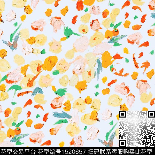 年轻女性涂鸦数码印花华亿平台下载（图片编号: 1520657） - 瓦栏（Walan）