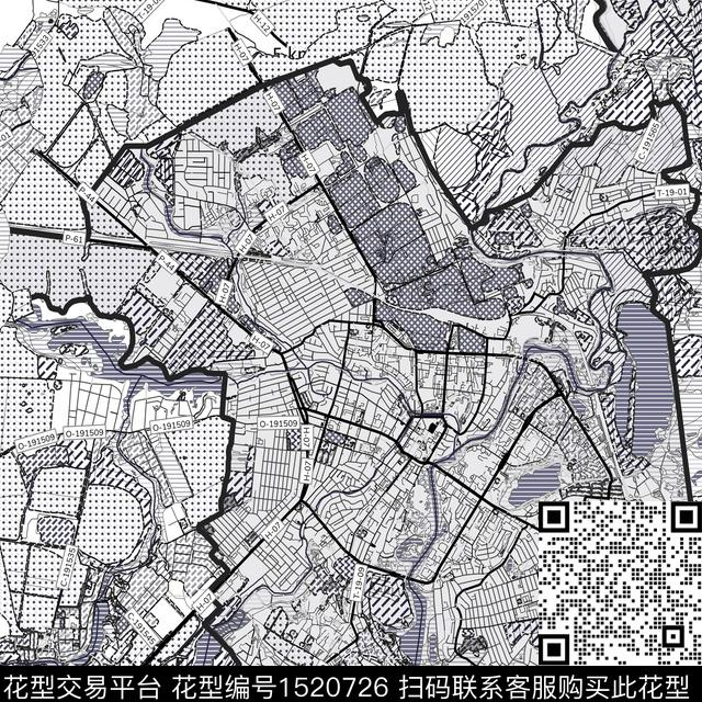 地图字母黑白华亿平台数码印花华亿平台下载（图片编号: 1520726） - 瓦栏（Walan）