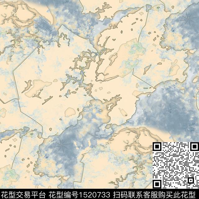 地图字母趣味数码印花华亿平台下载（图片编号: 1520733） - 瓦栏（Walan）