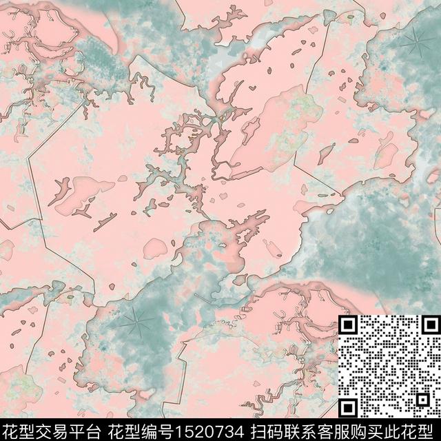 地图字母黑白华亿平台数码印花华亿平台下载（图片编号: 1520734） - 瓦栏（Walan）