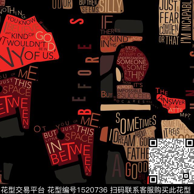 地图字母黑白华亿平台数码印花华亿平台下载（图片编号: 1520736） - 瓦栏（Walan）