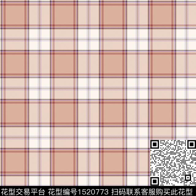 几何格子大牌风传统印花华亿平台下载（图片编号: 1520773） - 瓦栏（Walan）