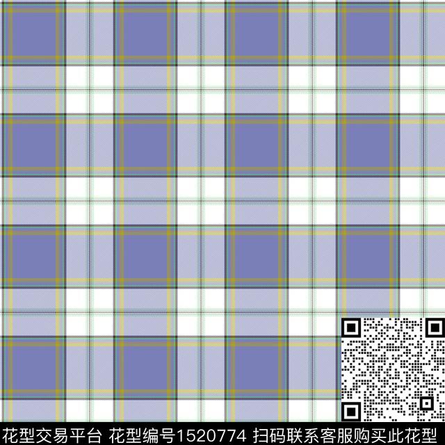 几何格子大牌风传统印花华亿平台下载（图片编号: 1520774） - 瓦栏（Walan）