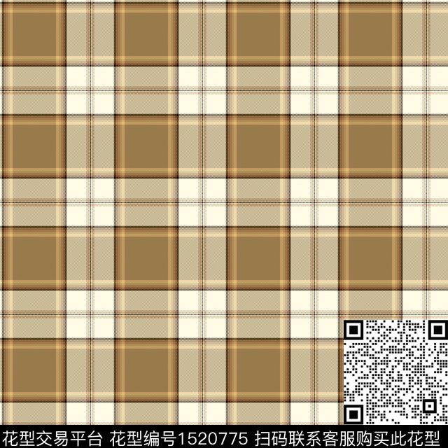 几何格子大牌风传统印花华亿平台下载（图片编号: 1520775） - 瓦栏（Walan）