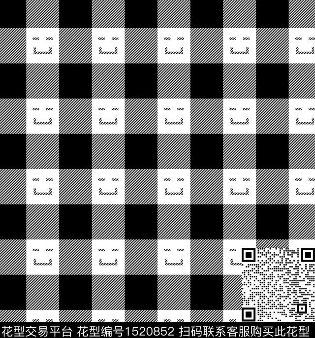 几何格子大牌风传统印花华亿平台下载（图片编号: 1520852） - 瓦栏（Walan）