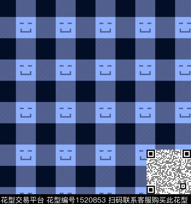 几何格子大牌风传统印花华亿平台下载（图片编号: 1520853） - 瓦栏（Walan）