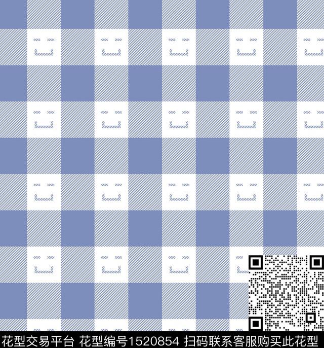 几何格子大牌风传统印花华亿平台下载（图片编号: 1520854） - 瓦栏（Walan）