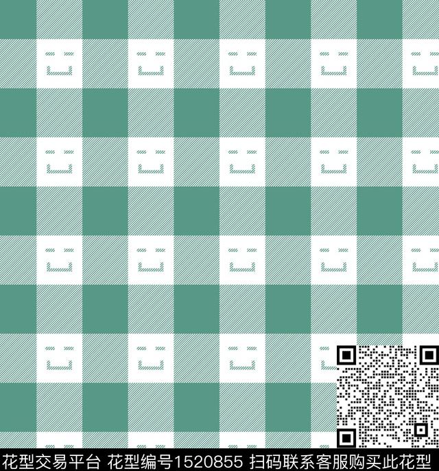几何格子大牌风传统印花华亿平台下载（图片编号: 1520855） - 瓦栏（Walan）
