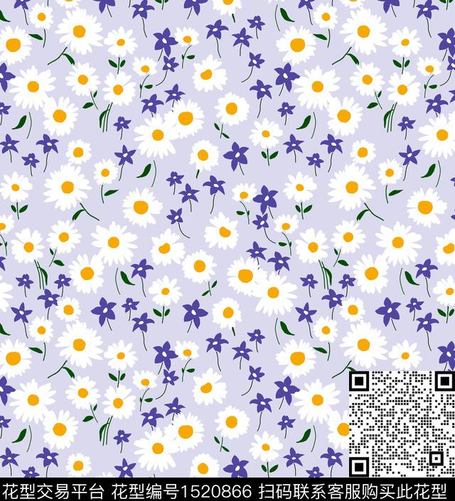 女装花卉小碎花数码印花华亿平台下载（图片编号: 1520866） - 瓦栏（Walan）