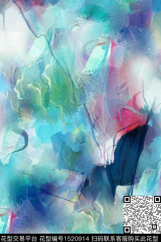 抽象数码印花华亿平台下载（图片编号: 1520914） - 瓦栏（Walan）