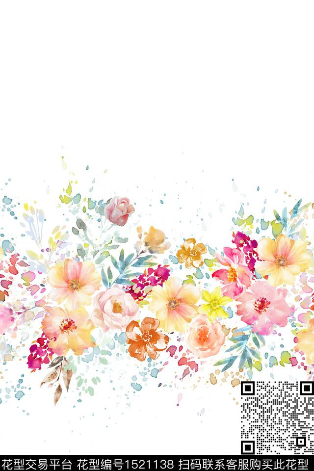 定位花女装花卉数码印花华亿平台下载（图片编号: 1521138） - 瓦栏（Walan）