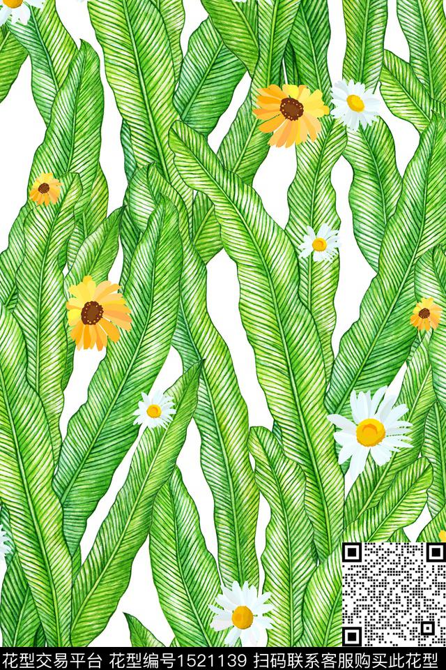 水草年轻女性小清新数码印花华亿平台下载（图片编号: 1521139） - 瓦栏（Walan）