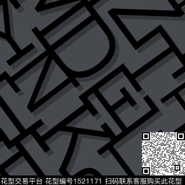 字母格子几何传统印花华亿平台下载（图片编号: 1521171） - 瓦栏（Walan）