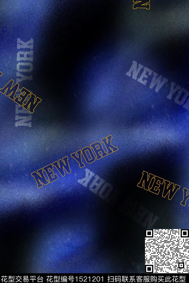 字母男装大牌风数码印花华亿平台下载（图片编号: 1521201） - 瓦栏（Walan）