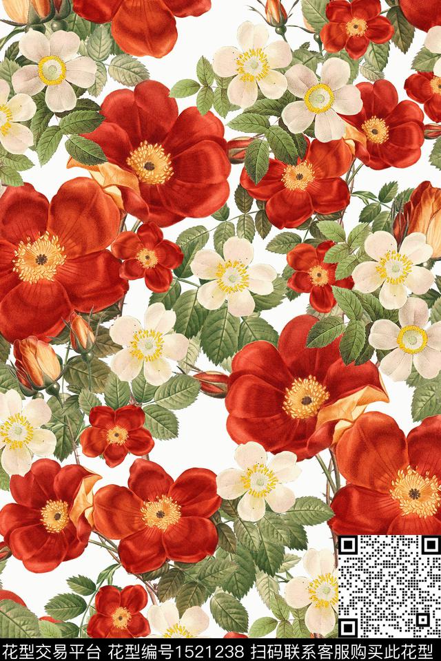 绿植树叶年轻女性小清新数码印花华亿平台下载（图片编号: 1521238） - 瓦栏（Walan）