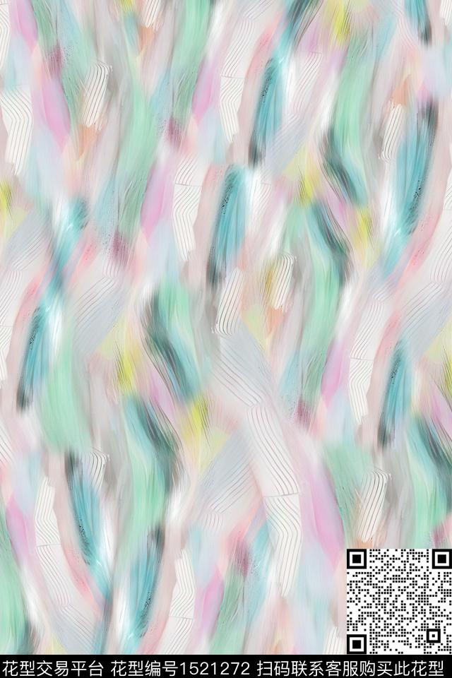 肌理纹理抽象数码印花华亿平台下载（图片编号: 1521272） - 瓦栏（Walan）