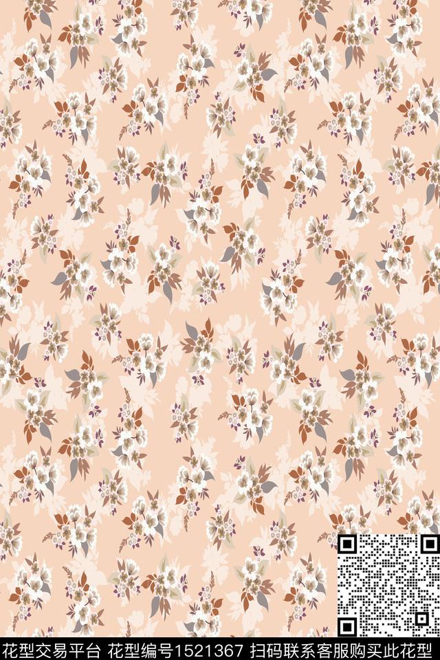 花卉小清新小碎花数码印花华亿平台下载（图片编号: 1521367） - 瓦栏（Walan）