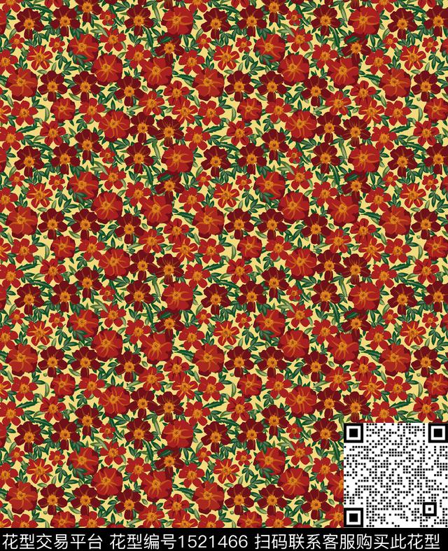 小碎花灯芯绒印花小碎花印花数码印花华亿平台下载（图片编号: 1521466） - 瓦栏（Walan）