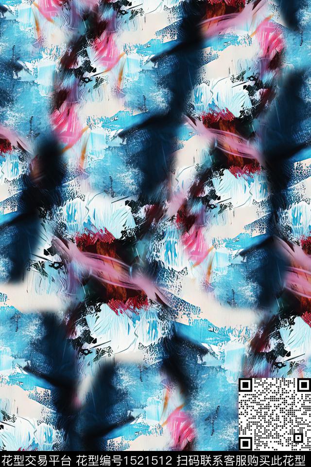 肌理纹理抽象数码印花华亿平台下载（图片编号: 1521512） - 瓦栏（Walan）