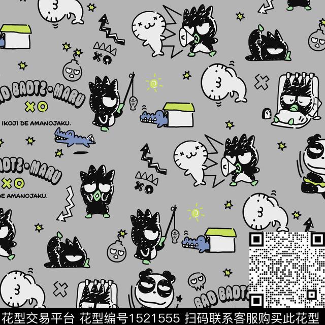卡通人物趣味搞怪传统印花华亿平台下载（图片编号: 1521555） - 瓦栏（Walan）