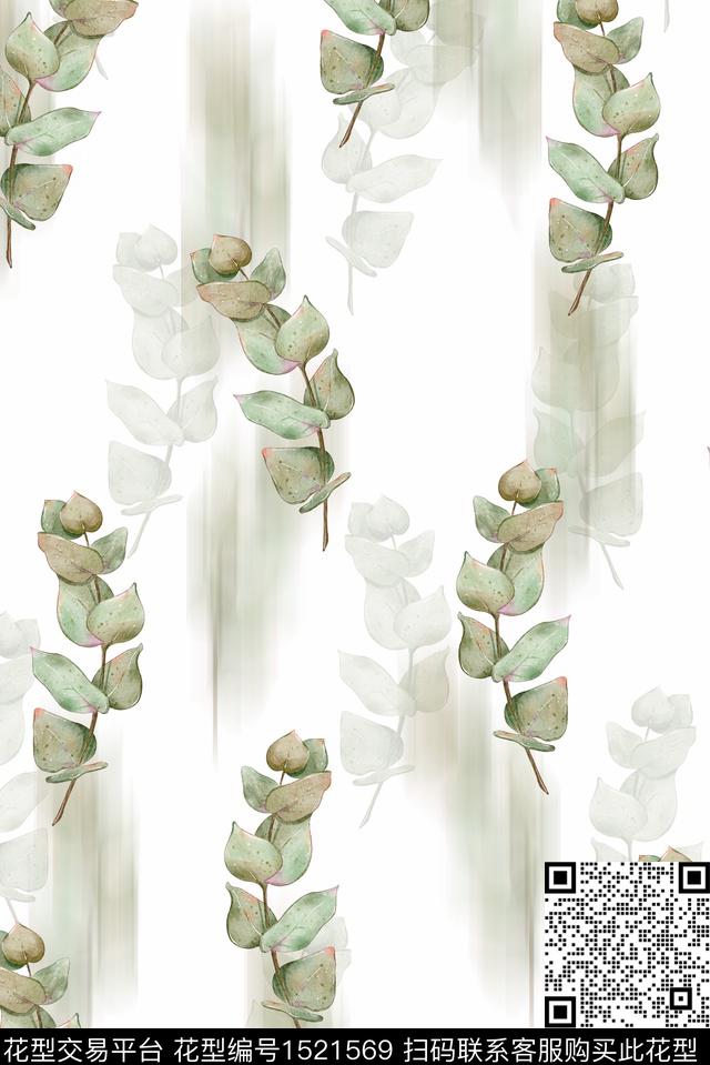 花卉小碎花女装数码印花华亿平台下载（图片编号: 1521569） - 瓦栏（Walan）