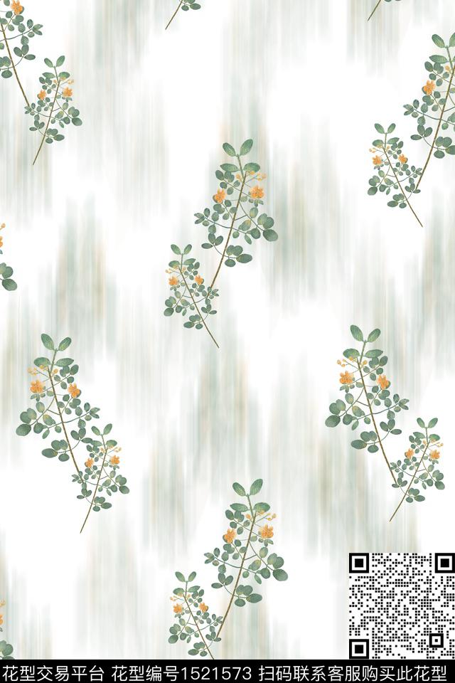 花卉小碎花女装数码印花华亿平台下载（图片编号: 1521573） - 瓦栏（Walan）