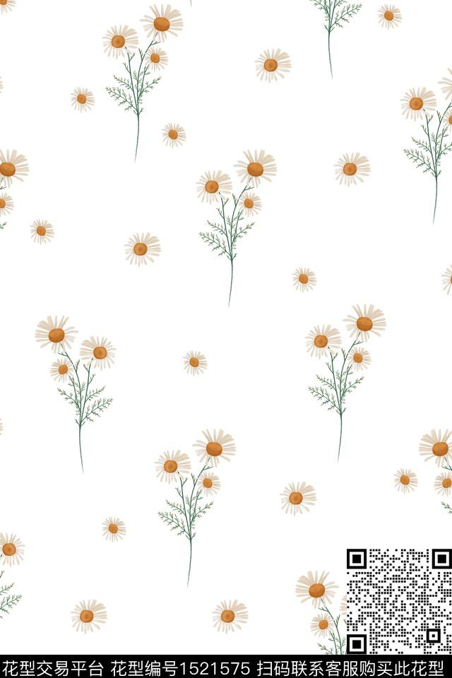 花卉小碎花女装数码印花华亿平台下载（图片编号: 1521575） - 瓦栏（Walan）