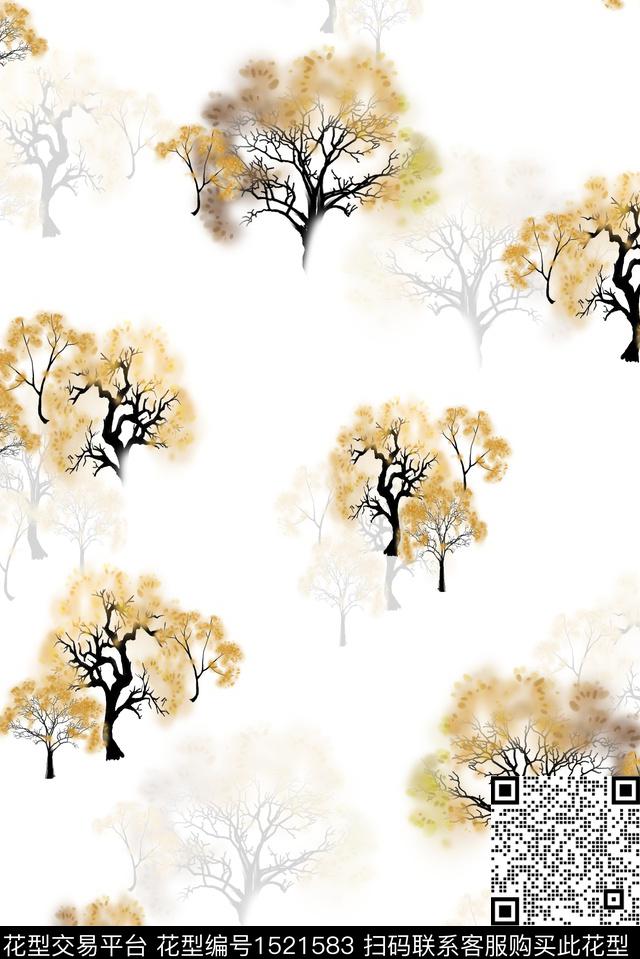 女装春夏华亿平台树数码印花华亿平台下载（图片编号: 1521583） - 瓦栏（Walan）