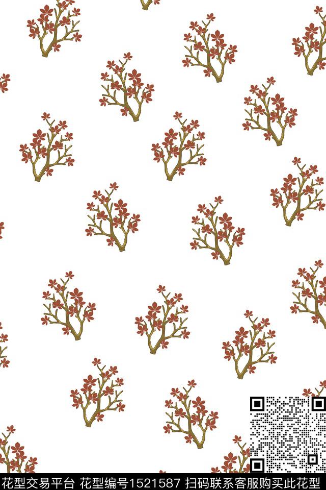 女装春夏华亿平台花卉数码印花华亿平台下载（图片编号: 1521587） - 瓦栏（Walan）