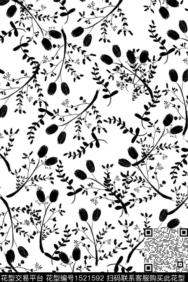 女装春夏华亿平台花卉数码印花华亿平台下载（图片编号: 1521592） - 瓦栏（Walan）