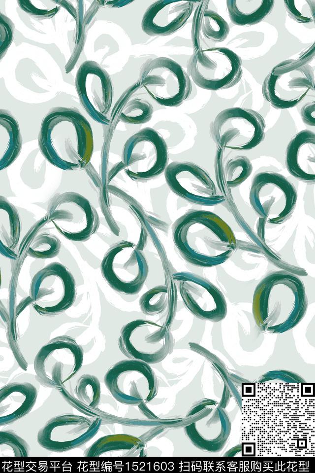 女装油画抽象数码印花华亿平台下载（图片编号: 1521603） - 瓦栏（Walan）