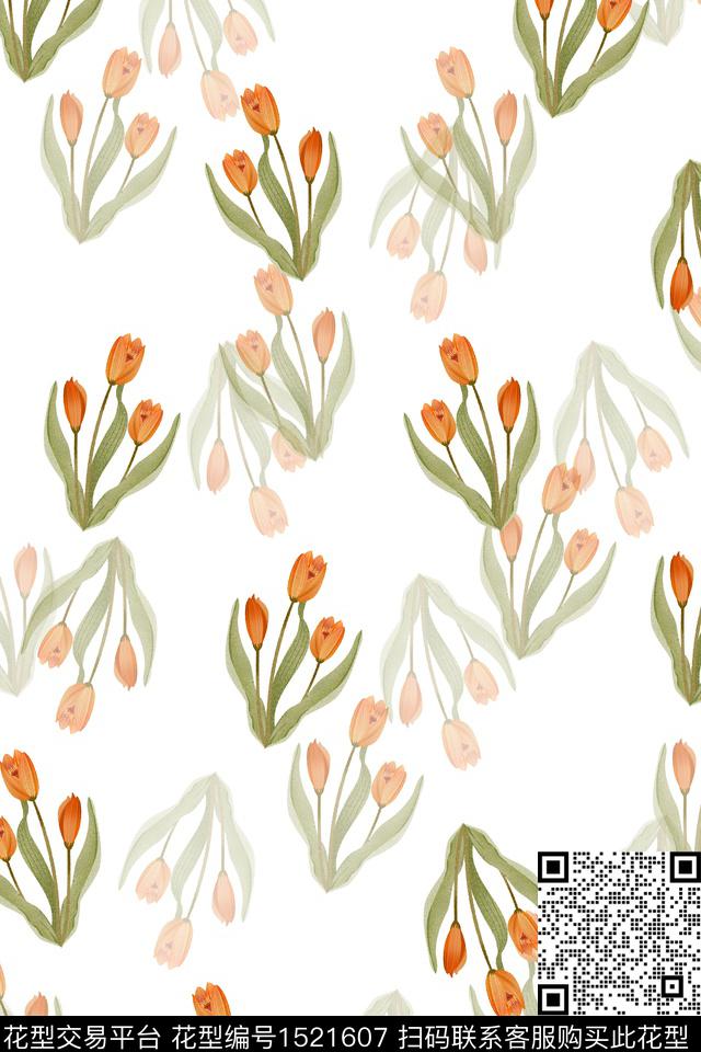 女装春夏华亿平台花卉数码印花华亿平台下载（图片编号: 1521607） - 瓦栏（Walan）