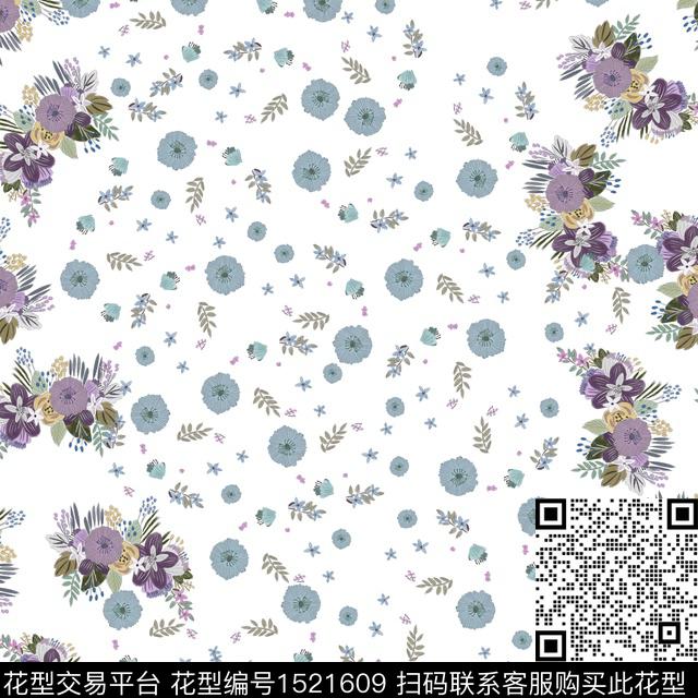 女装春夏华亿平台花卉数码印花华亿平台下载（图片编号: 1521609） - 瓦栏（Walan）