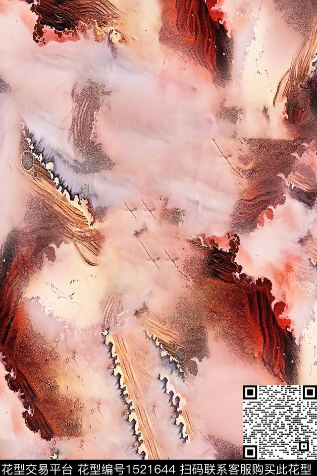 肌理纹理抽象数码印花华亿平台下载（图片编号: 1521644） - 瓦栏（Walan）