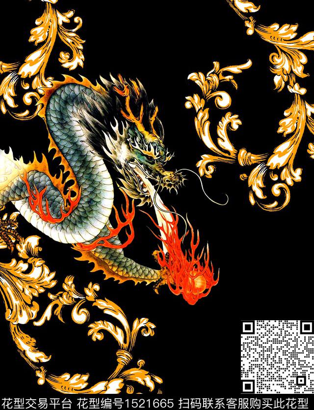 定位花动物大牌风数码印花华亿平台下载（图片编号: 1521665） - 瓦栏（Walan）