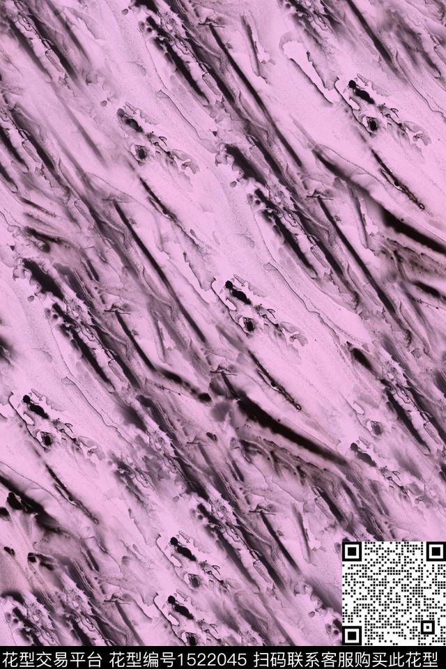 肌理水墨风男装数码印花华亿平台下载（图片编号: 1522045） - 瓦栏（Walan）