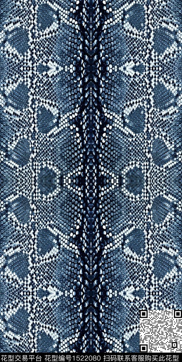 蛇纹动物女装数码印花华亿平台下载（图片编号: 1522080） - 瓦栏（Walan）