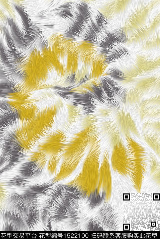 纹理抽象年轻女性数码印花华亿平台下载（图片编号: 1522100） - 瓦栏（Walan）