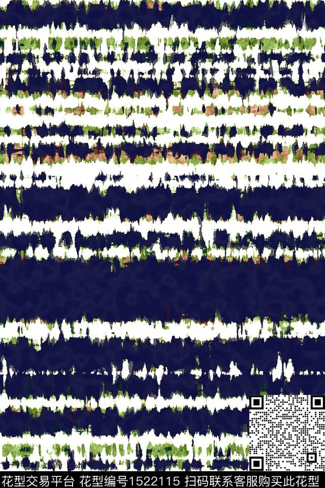 抽象条纹年轻女性数码印花华亿平台下载（图片编号: 1522115） - 瓦栏（Walan）